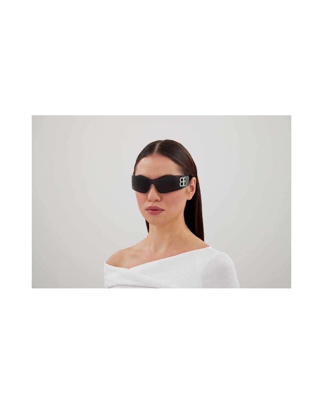 Balenciaga Black Bb0359S Bossy Shield Sunglasses