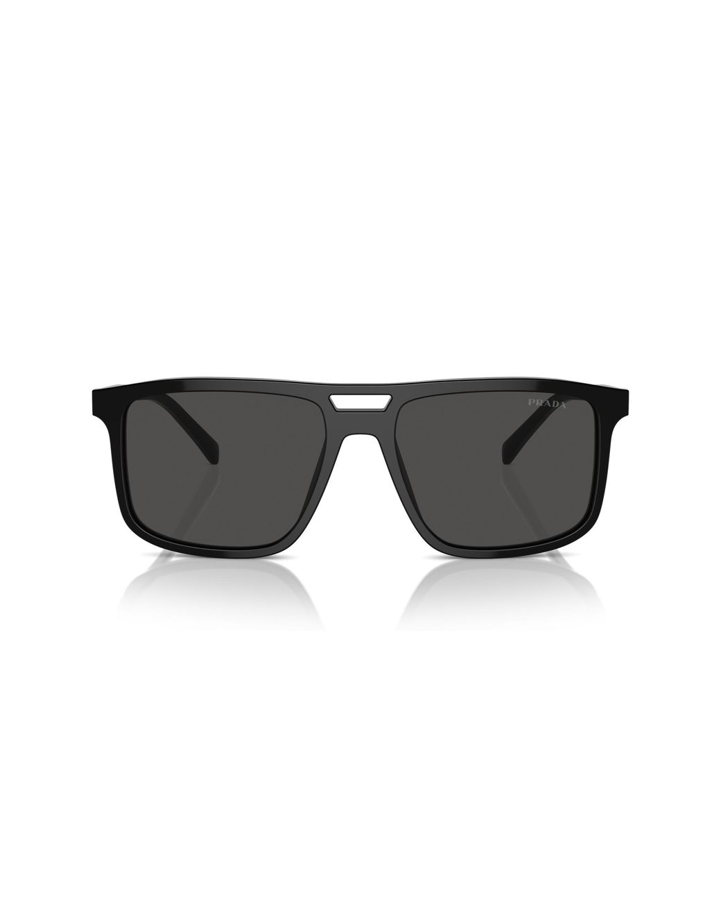 Prada Black Pr A22S 16K08Z Sunglasses Acetate Squared Normal for men