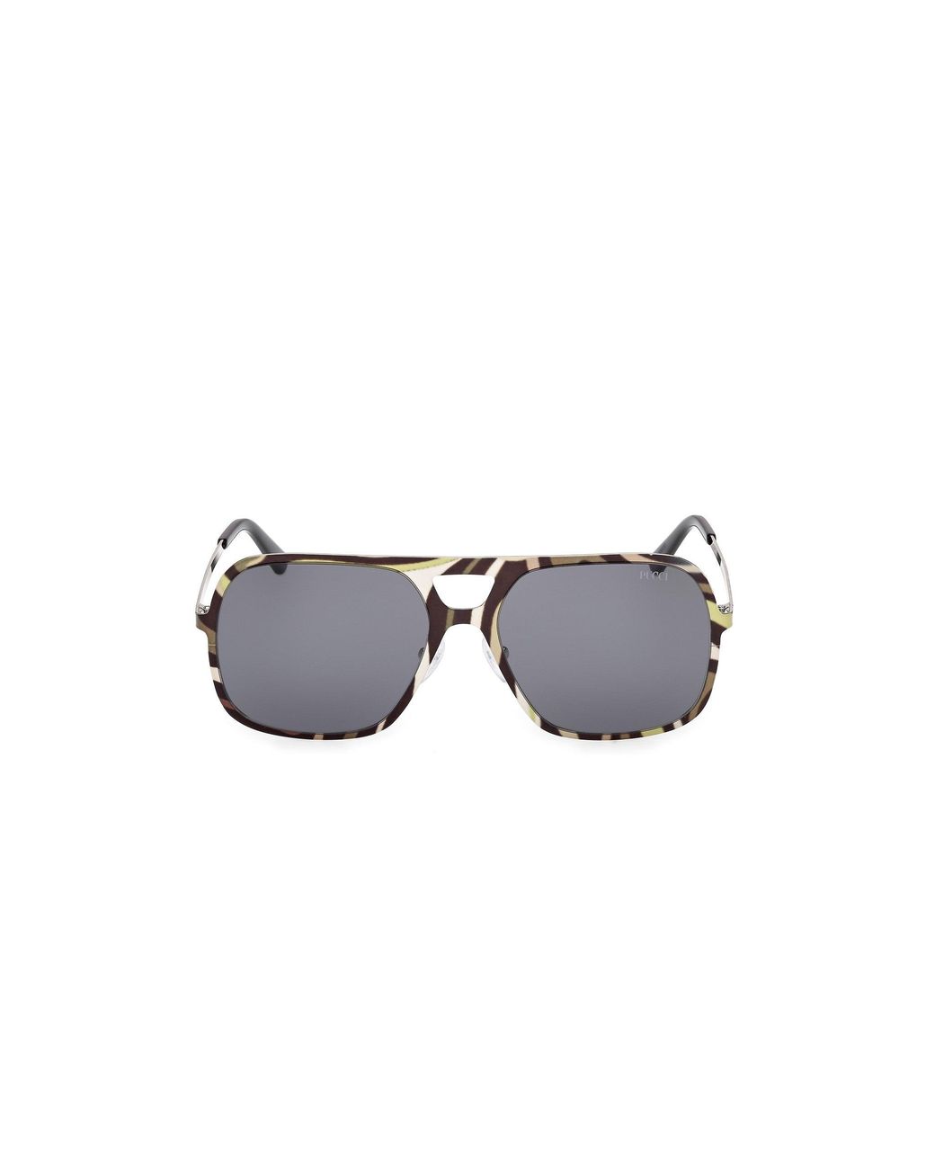 Emilio Pucci Black Ep0238 20A Sunglasses Metal Smoke Squared Normal