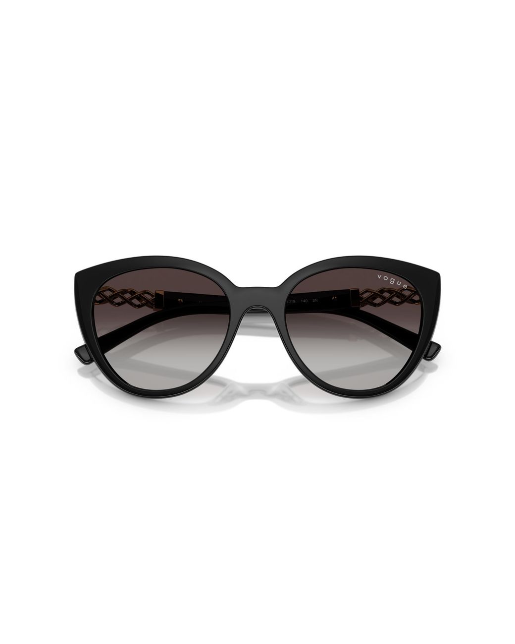 Vogue Eyewear Black Vo5634Sb W44/8G Sunglasses Nylon Cat Eye Normal Shaded