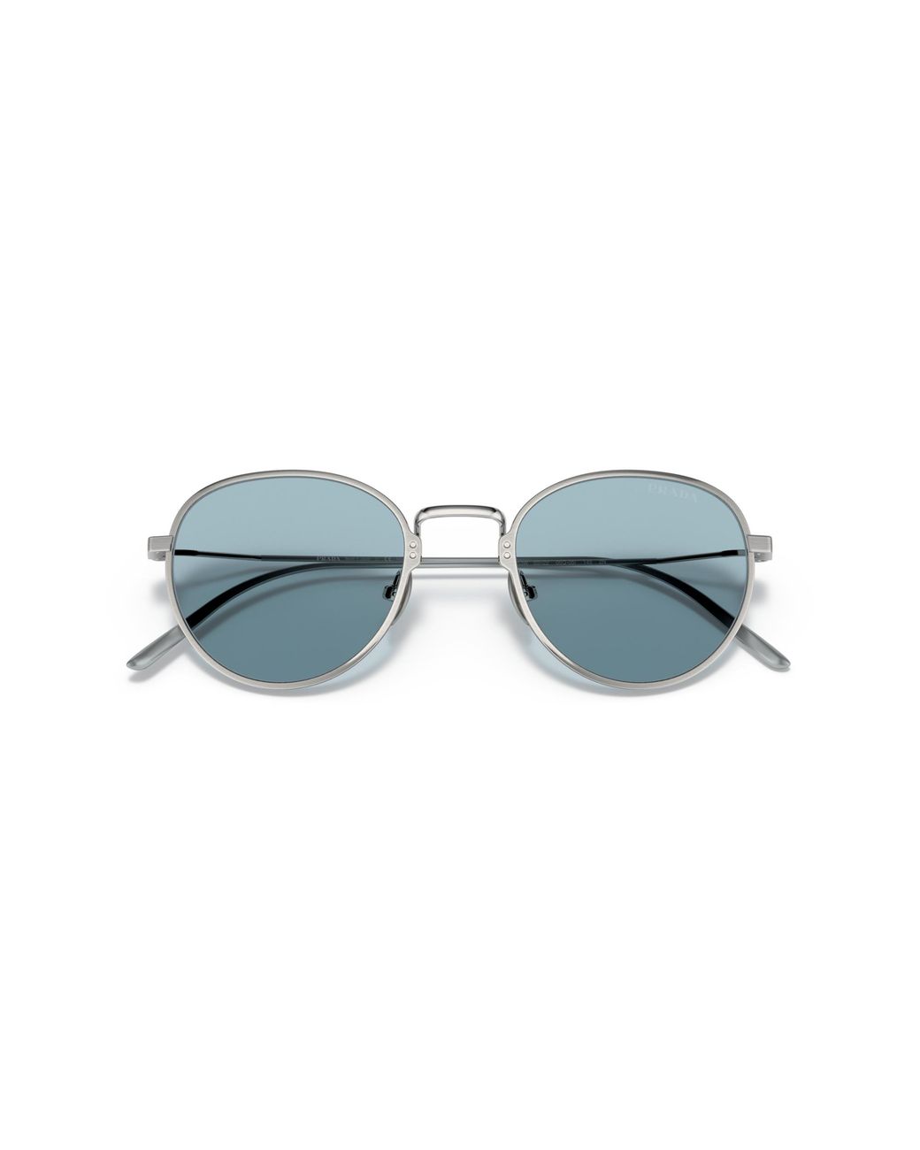Prada Black Pr 53Ws 05Q05I Sunglasses Titanium Pantos Normal for men