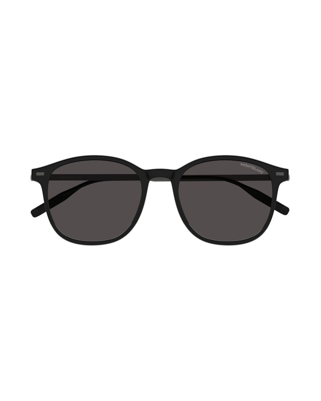 Montblanc Black Mb0454Sa 001 Sunglasses Injected Round for men