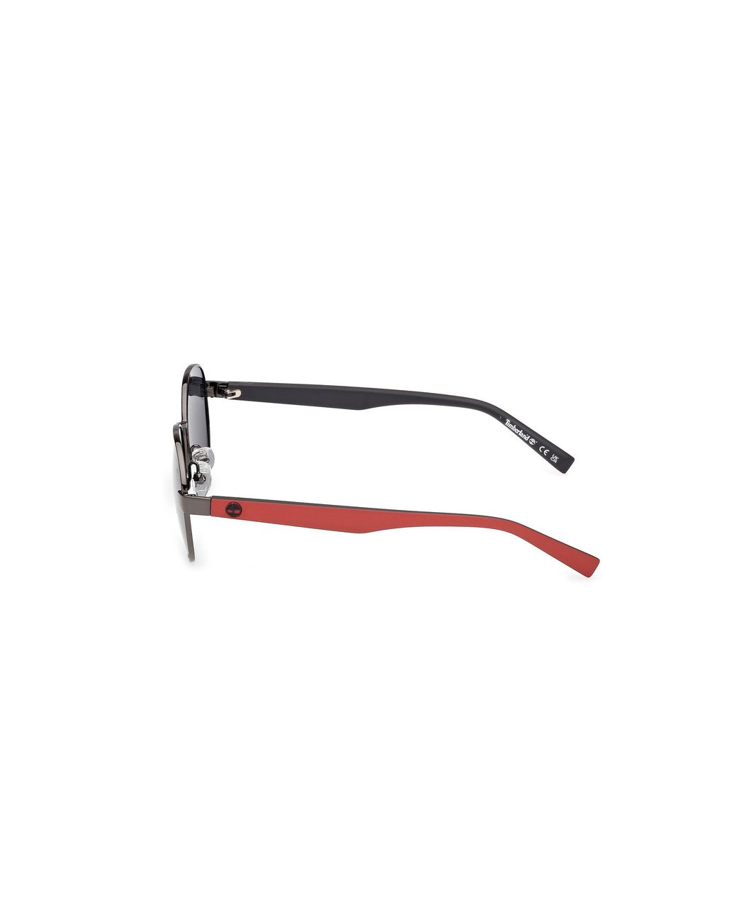 Timberland Black Tb00079 08D Sunglasses Smoke Round Polarized