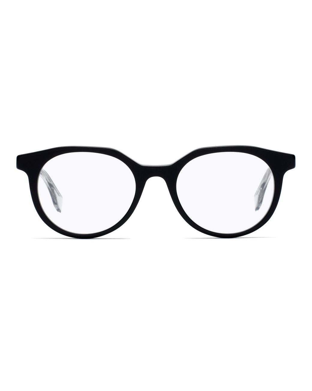 Fendi Black Ff M0078 807 Optical Frames Outlet Acetate Round for men