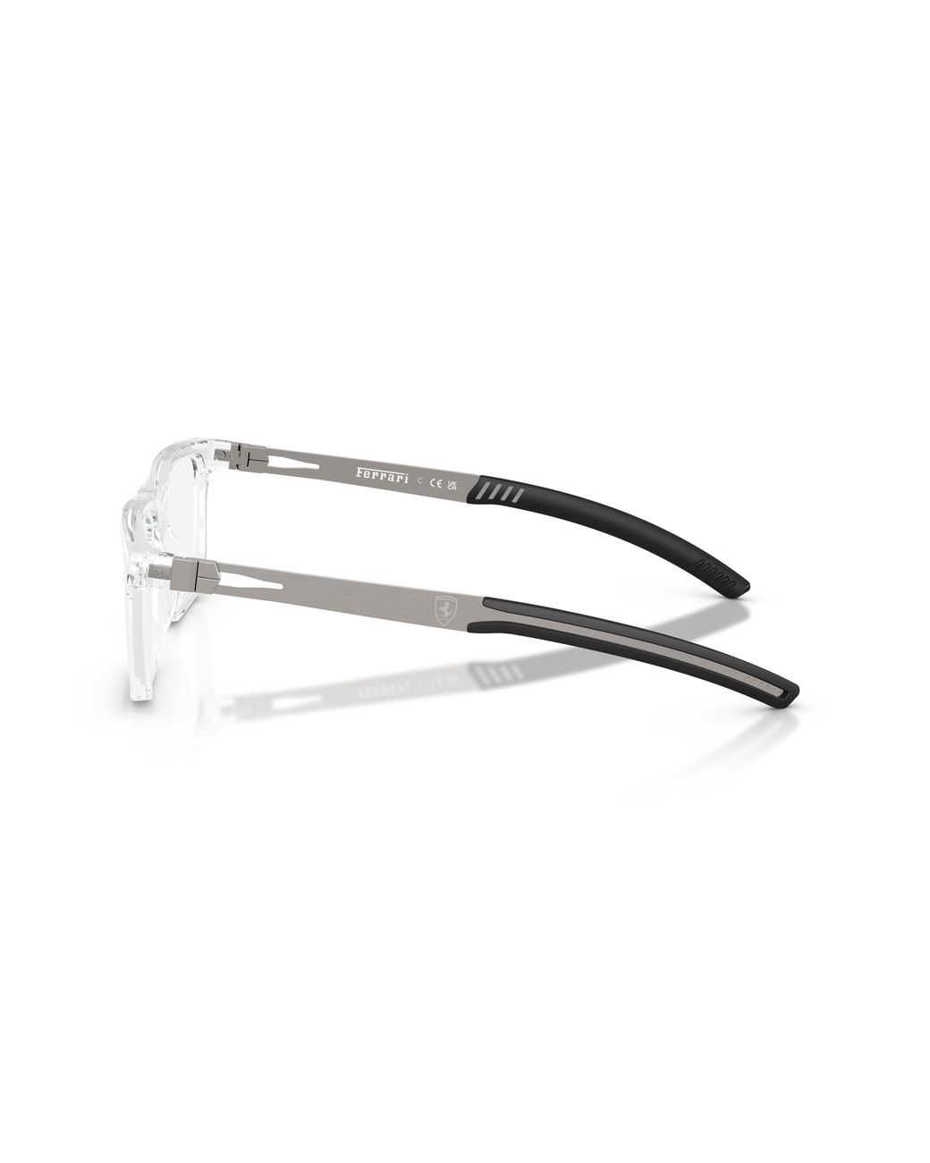 FERRARI SCUDERIA Black Fz8026U 513 Optical Frames Injected Transparent Pillow Normal for men