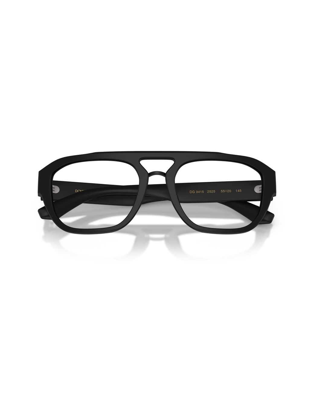 Dolce & Gabbana Black Dg3415 2525 Optical Frames Acetate Pilot Normal for men