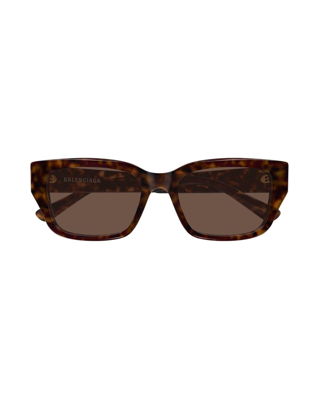 Balenciaga Black Bb0480Sk 002 Occhiali Da Sole Acetato Marrone Squadrata