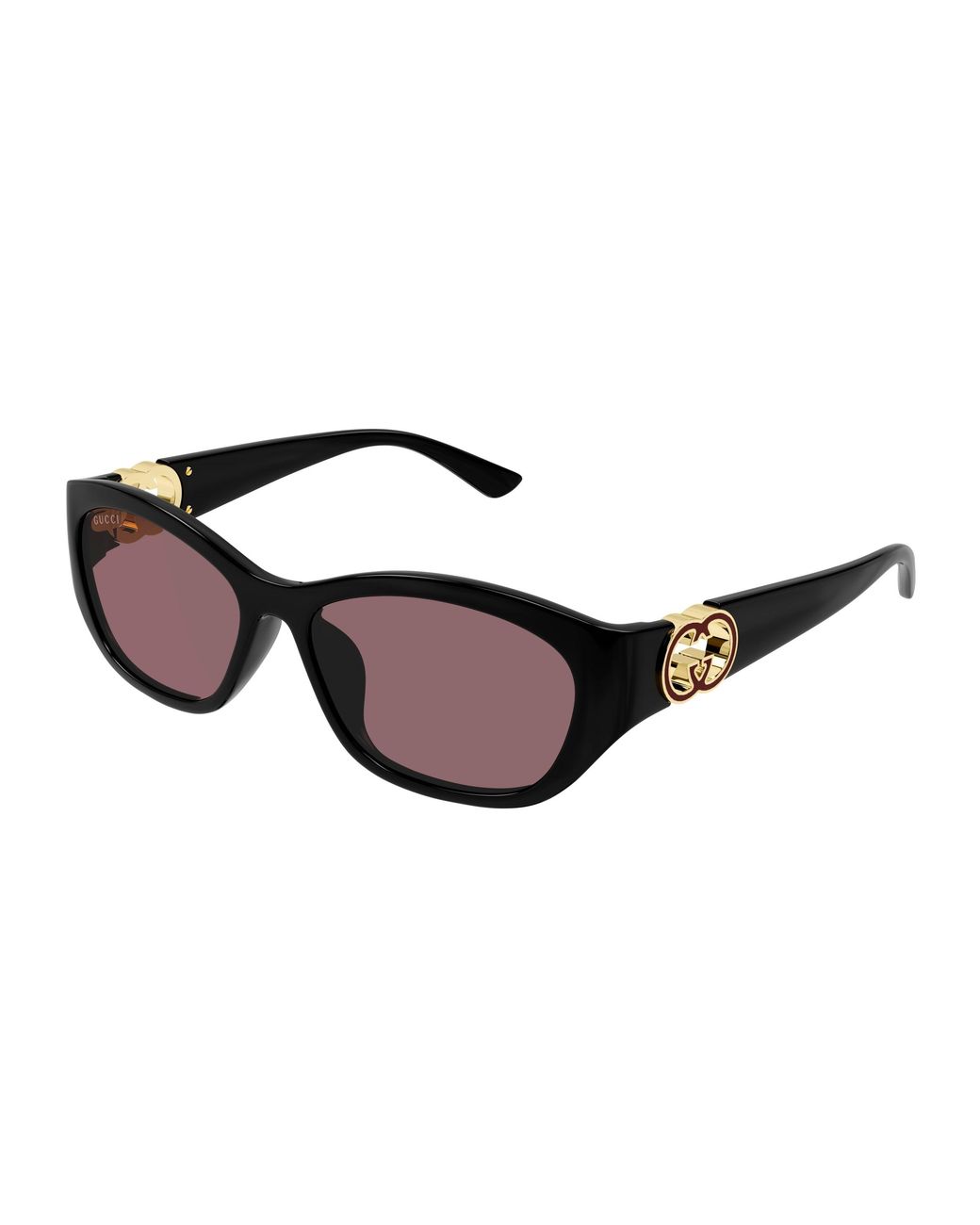 Gucci Black Gg1826Sk 007 Sunglasses Injected Round
