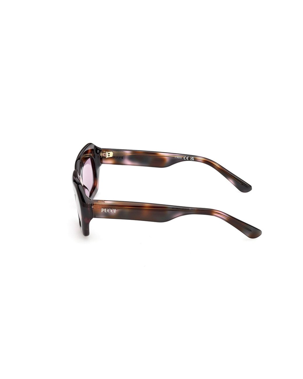 Emilio Pucci Black Ep0245 55S Sunglasses Acetate Bordeaux Squared Normal