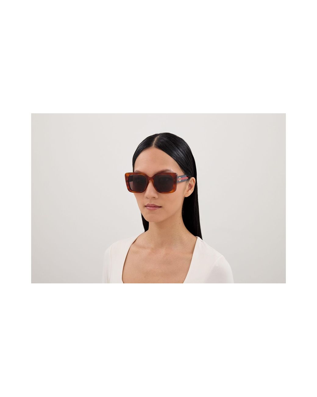 Gucci Black Gg2118Sa 004 Sunglasses Acetate Butterfly