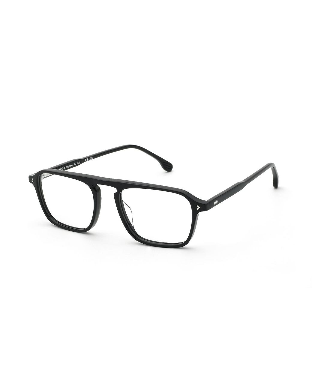 Lozza Black Vl4423 Capalbio 2 700K Optical Frames Acetate Geometric for men