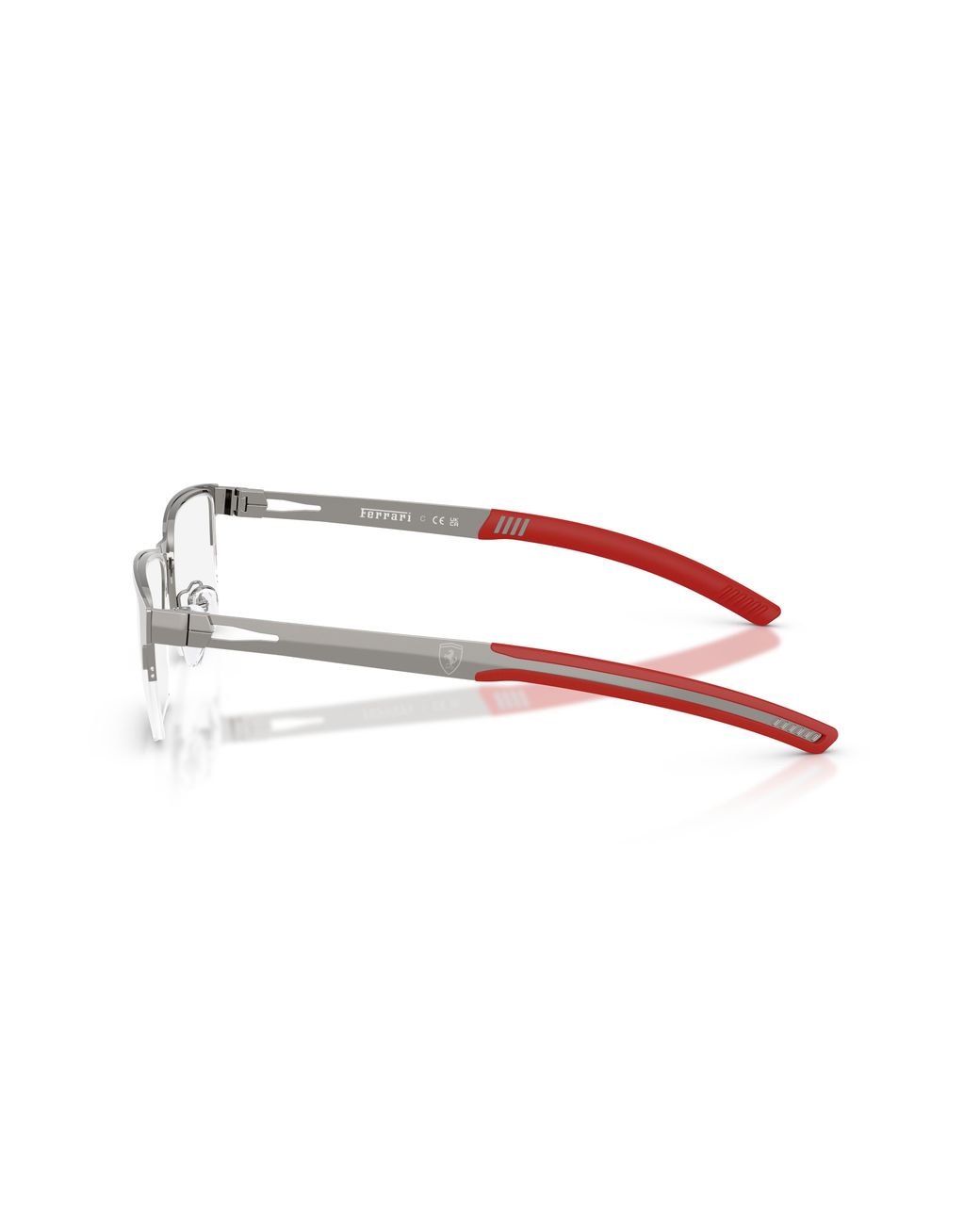 FERRARI SCUDERIA Black Fz7017D 104 Optical Frames Metal Transparent Squared Normal for men