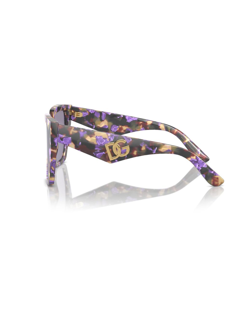 Dolce & Gabbana Black Dg4438 3439/1 Sunglasses Acetate Squared Normal