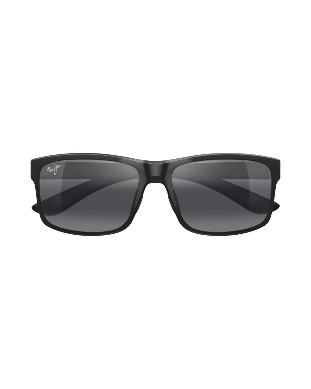 Maui Jim Black Mj0439S 001 Occhiali Da Sole Iniettato Grigio Squadrata