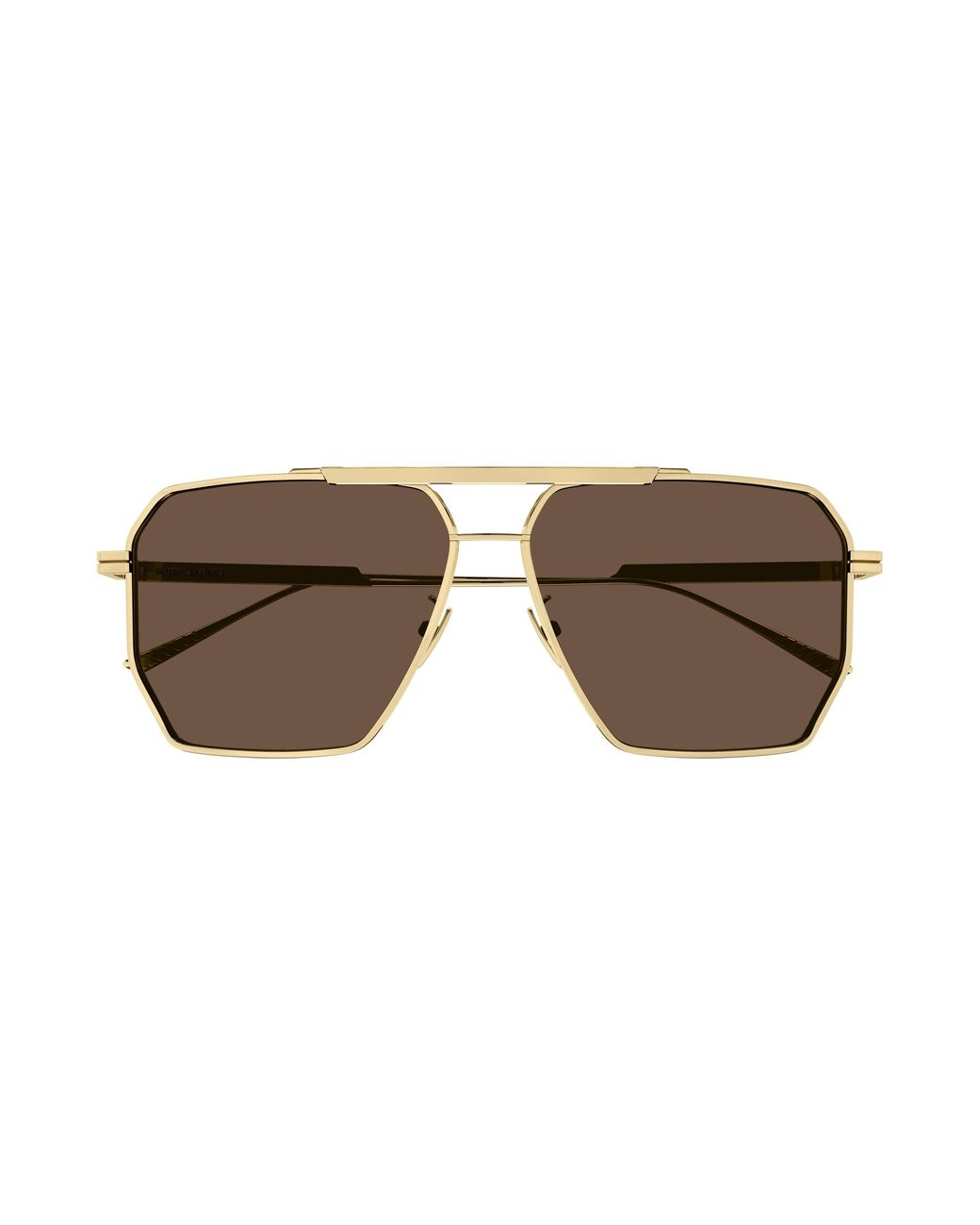 Bottega Veneta Black Bv1012S 003 Sunglasses Metal Pilot Normal for men