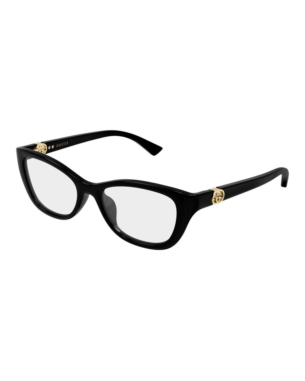 Gucci Black Gg2196Ol 001 Optical Frames Injected Transparent Cat Eye