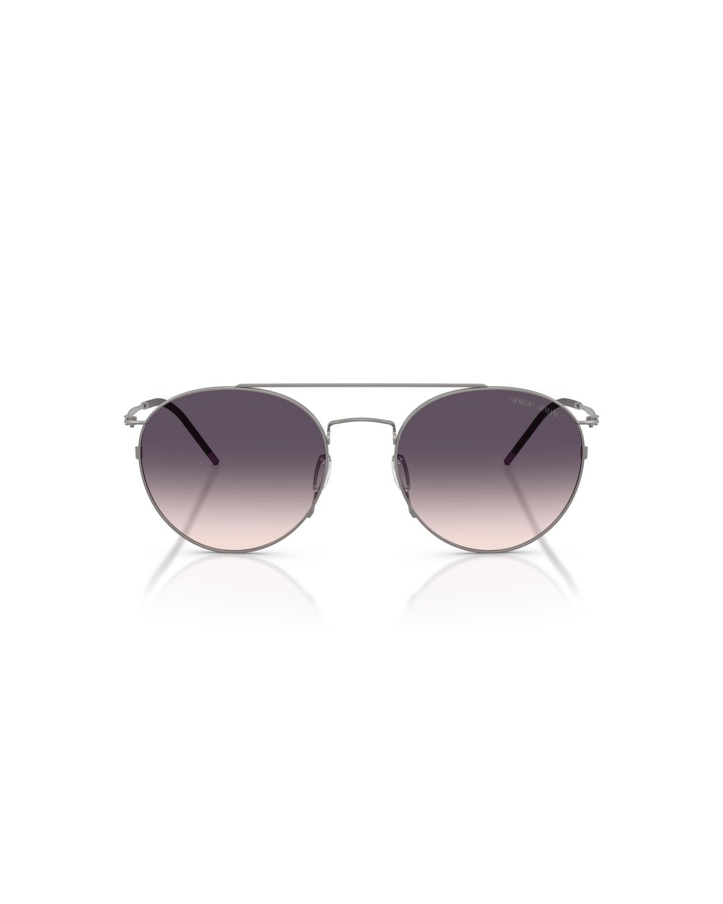 Giorgio Armani Black Ar6183 300336 Sunglasses Metal Round Normal Nuanced for men
