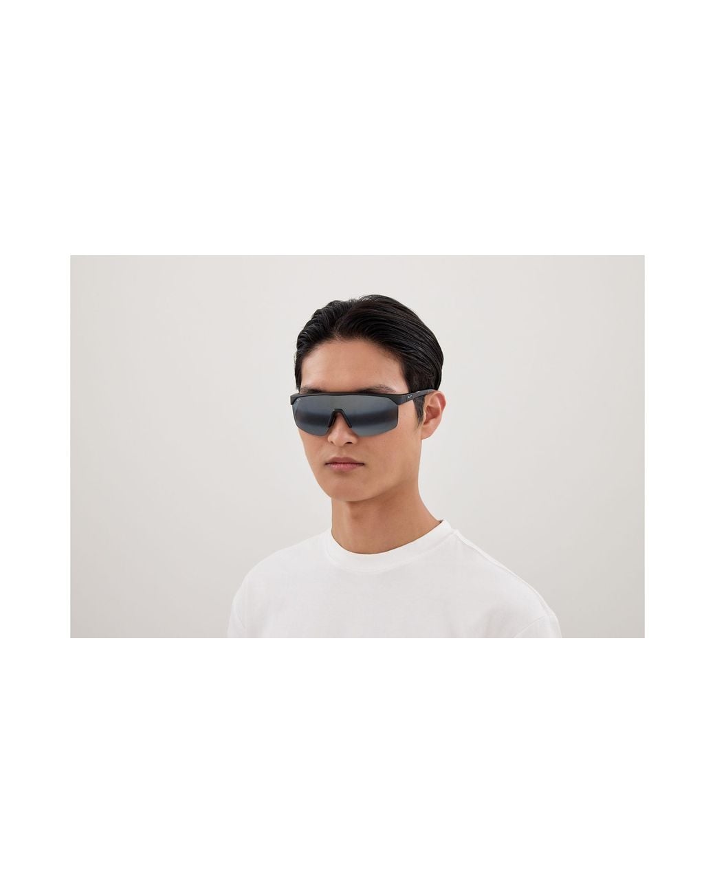 Maui Jim Black Mj0596Sa 001 Occhiali Da Sole Bio-Iniettato Grigio Avvolgente
