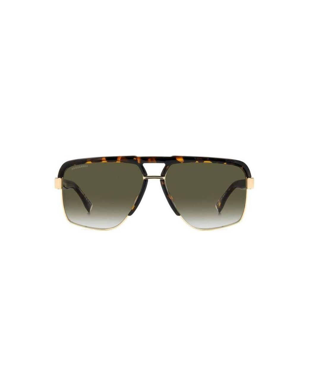 DSquared² Black D2 0084/S 2Ik/9K Sunglasses Metal Squared Shaded for men