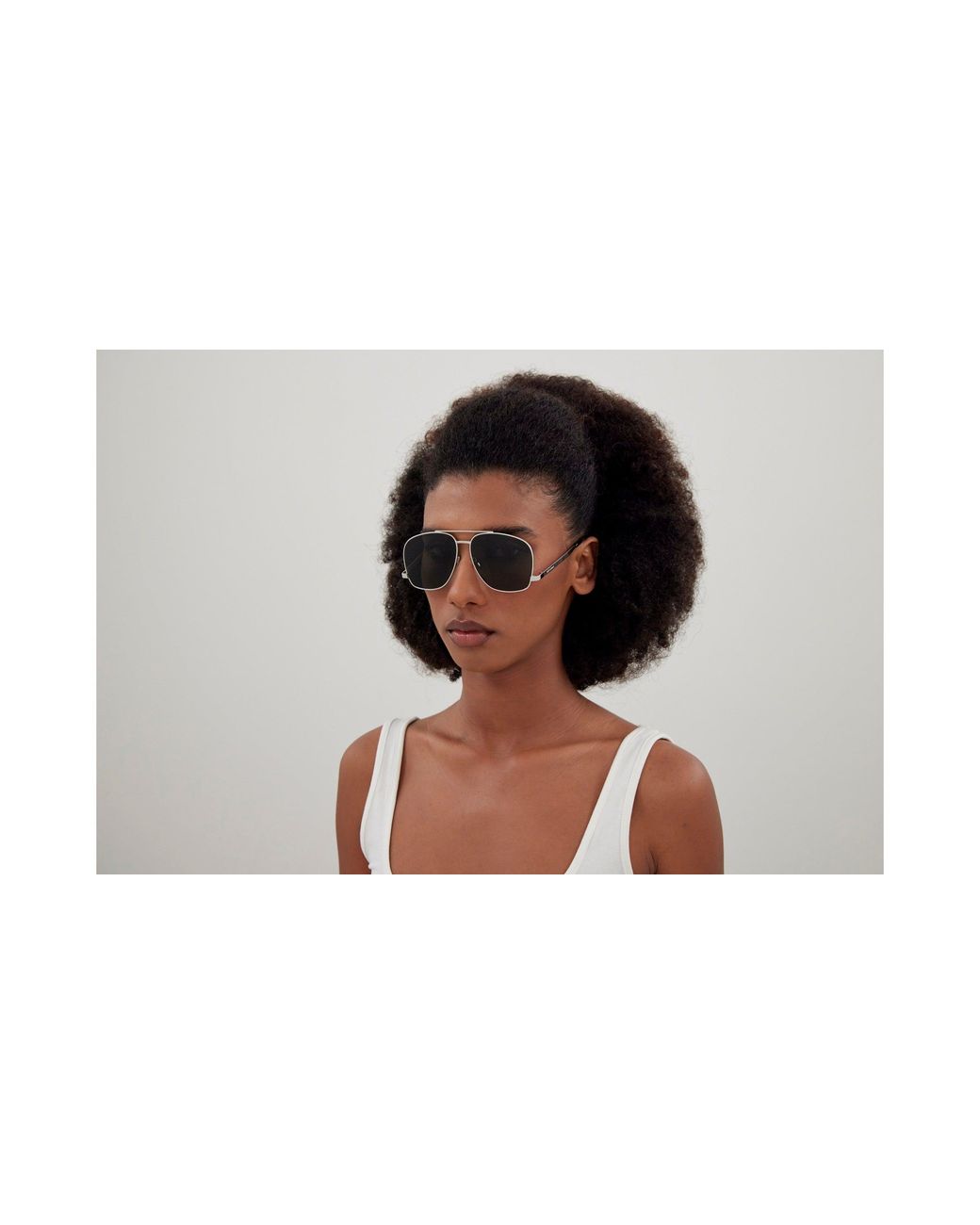 Saint Laurent Black Sl653F Leon Aviator Sunglasses