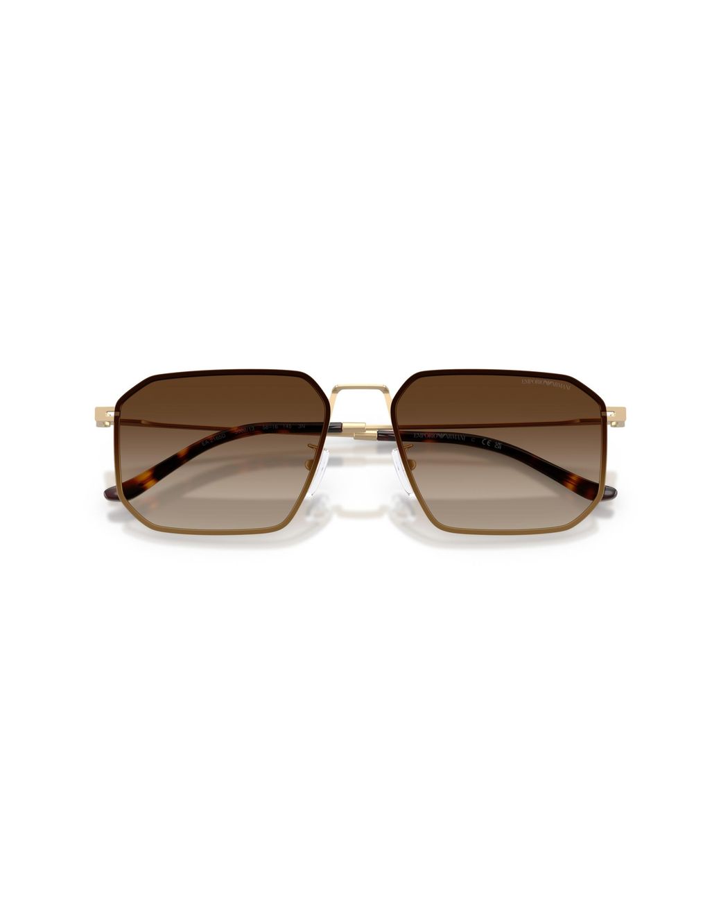 Emporio Armani Black Ea2165D 300213 Sunglasses Metal Geometric Normal Shaded for men