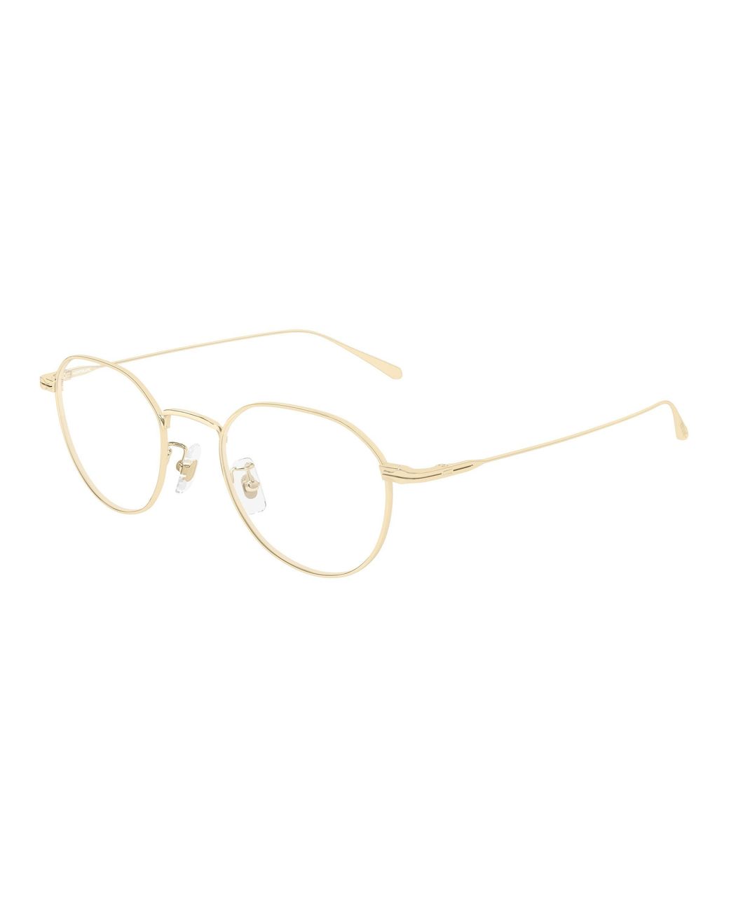 Montblanc Black Mb0476Oa 001 Optical Frames Metal Transparent Geometric for men