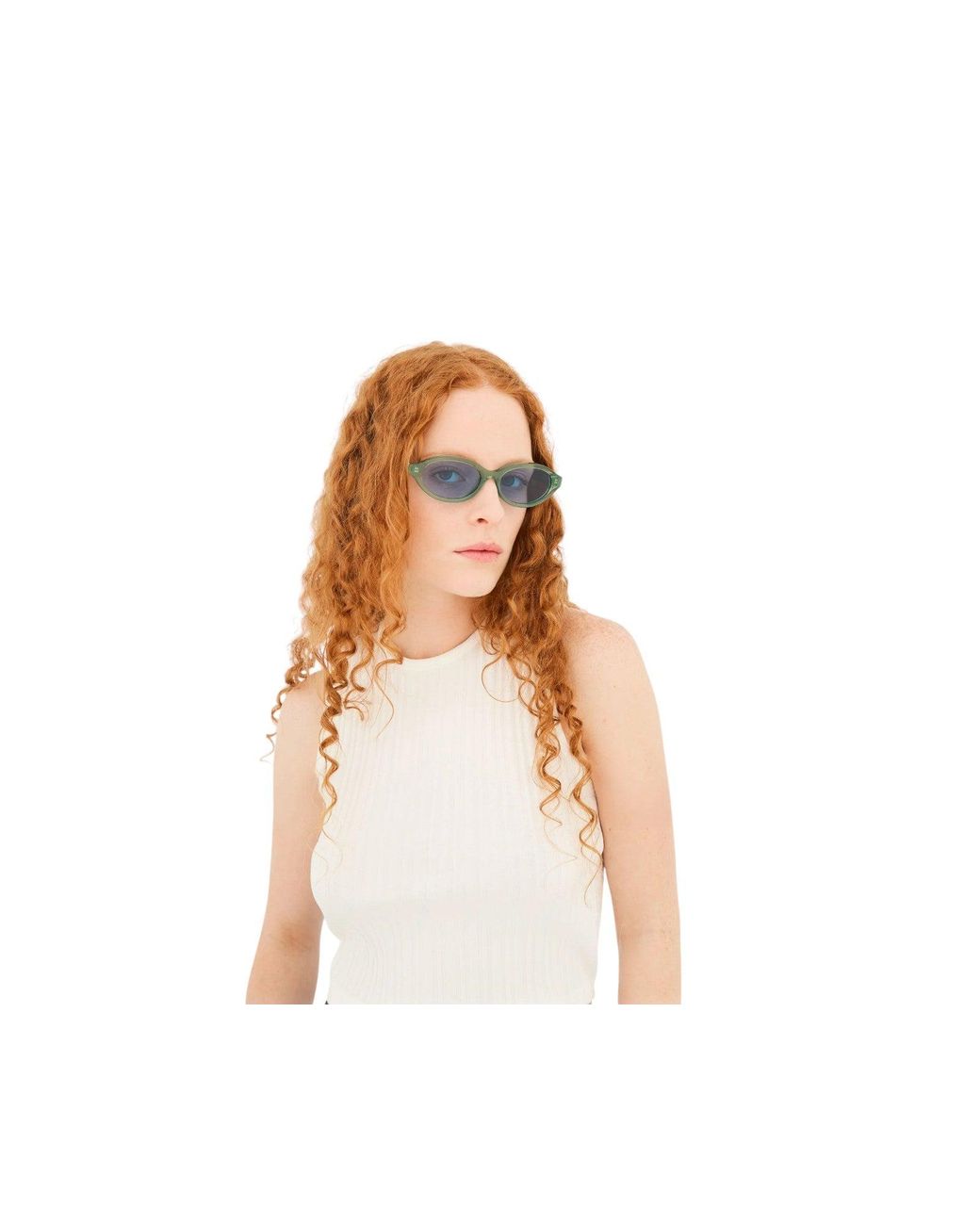 Retrosuperfuture Blue Os4 Parola Sage Sunglasses Acetate Light Geometric Normal