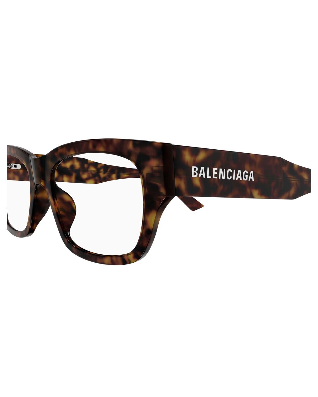 Balenciaga Black Bb0450O 002 Optical Frames Acetate Transparent Squared for men
