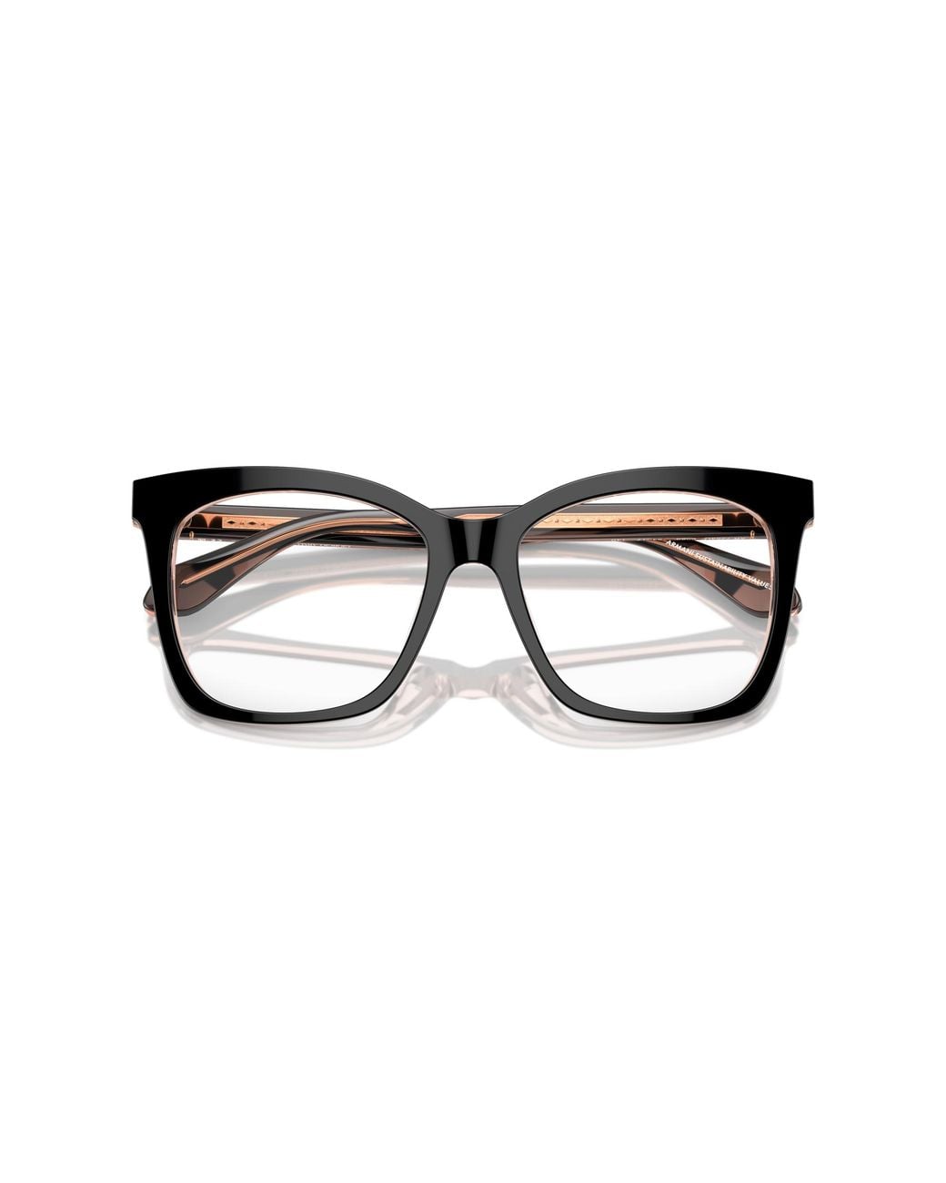 Giorgio Armani Black Ar7254U 6089 Optical Frames Acetate Transparent Squared Normal