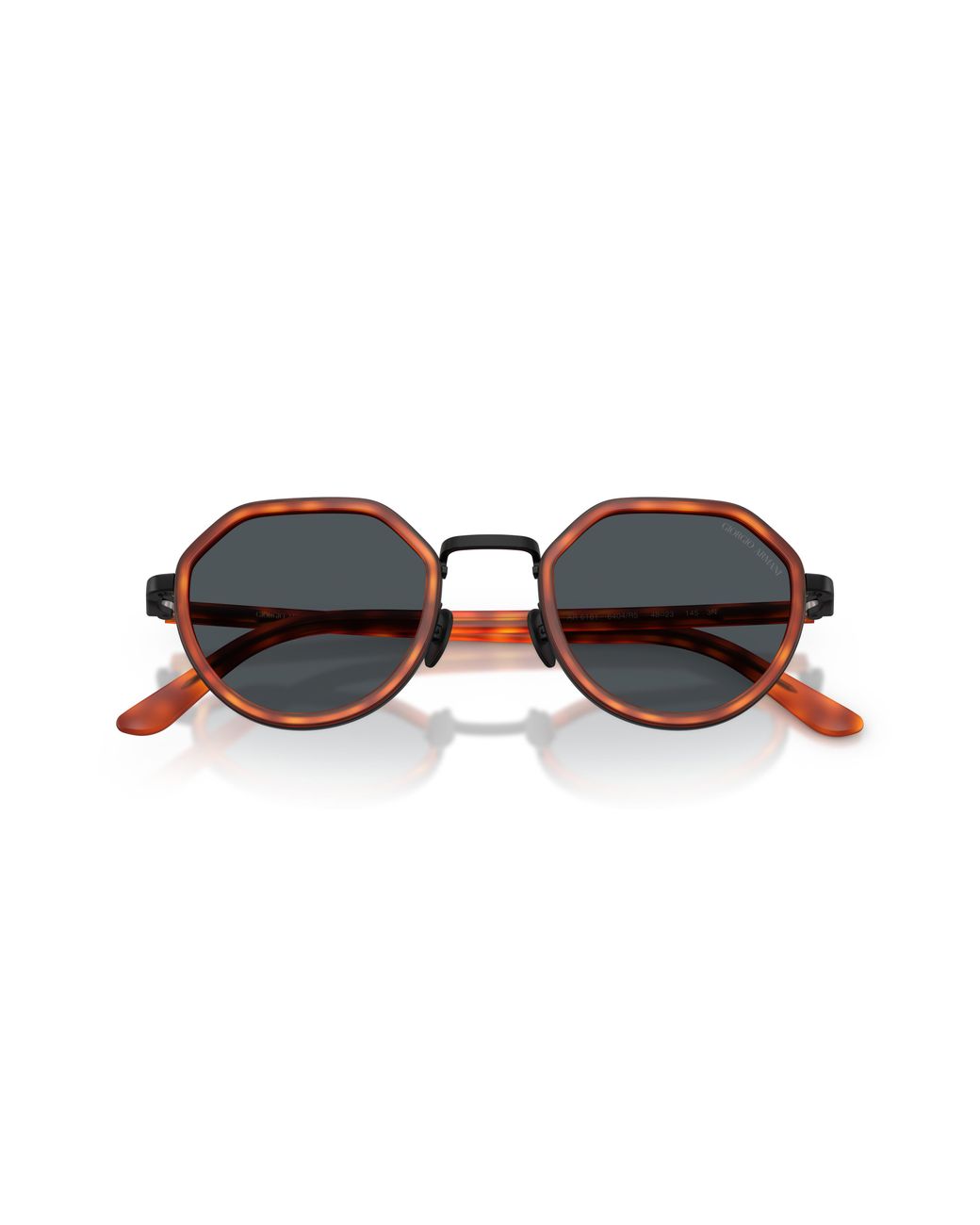 Giorgio Armani Black Ar6181 6404R5 Sunglasses Metal Round Normal for men