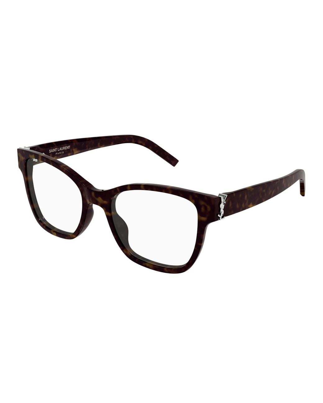 Saint Laurent Black Sl M158 012 Optical Frames Acetate Transparent Cat Eye Antiriflesso