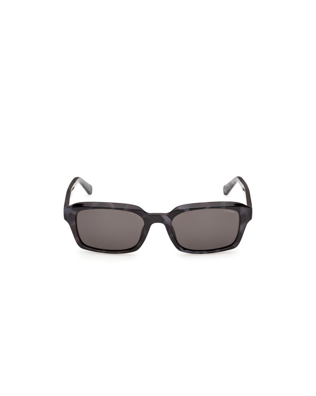 Guess Black Gu00365 92A Sunglasses Injected Smoke Squared Normal for men
