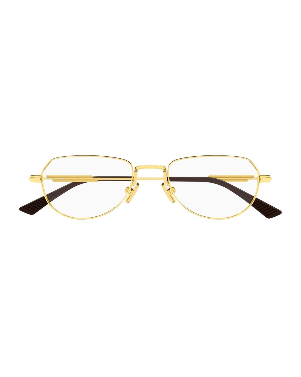 Bottega Veneta Black Bv1510O 002 Optical Frames Metal Transparent Round