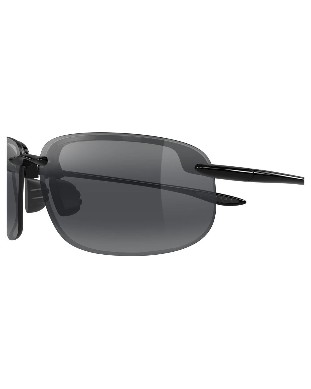 Maui Jim Black Mj0456S 001 Occhiali Da Sole Iniettato Grigio Rotonda