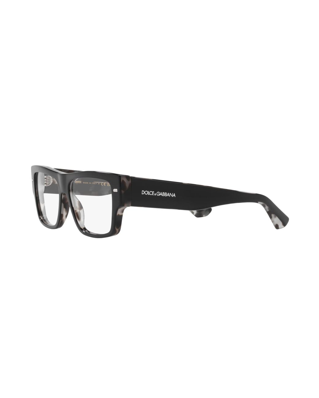 Dolce & Gabbana Black Dg3379 3403 Optical Frames Acetate Transparent Squared Normal for men