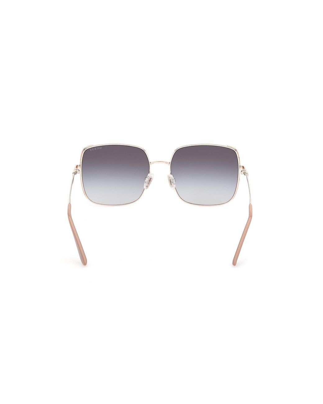 Guess Black Gu00194 32B Sunglasses Metal Smoke Squared Normal