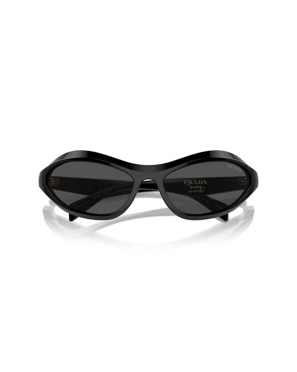Prada Black Pr A20S 16K5S0 Sunglasses Acetate Geometric Normal
