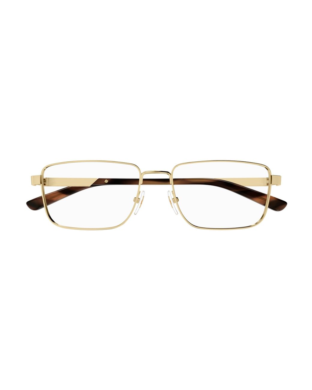 Gucci Black Gg1291O 002 Optical Frames Metal Squared for men