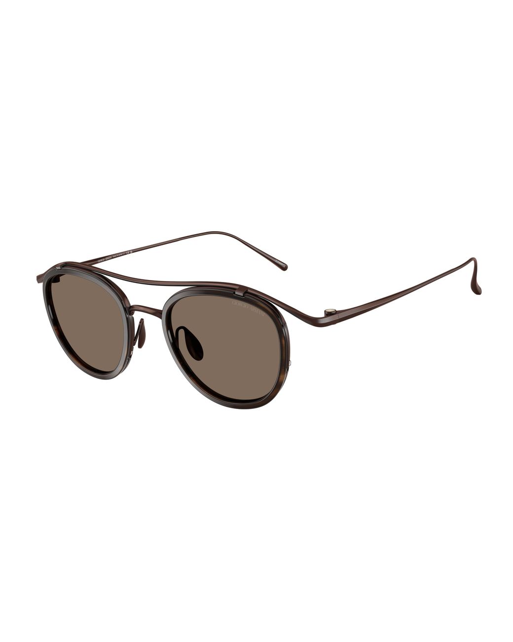 Giorgio Armani Black Ar6179T 343073 Sunglasses Titanium Pantos Normal for men