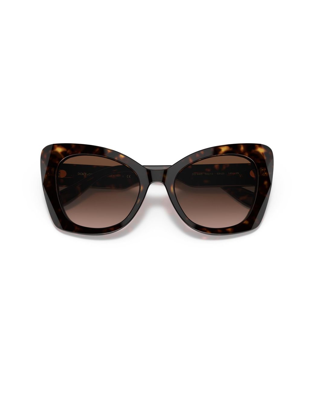 Dolce & Gabbana Black Dg4405 502/13 Sunglasses Acetate Butterfly Normal Shaded