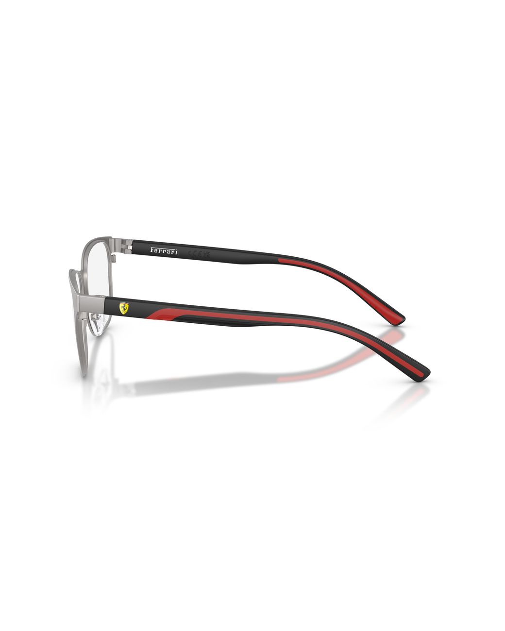 FERRARI SCUDERIA Black Fz7016 101 Optical Frames Metal Round Normal for men