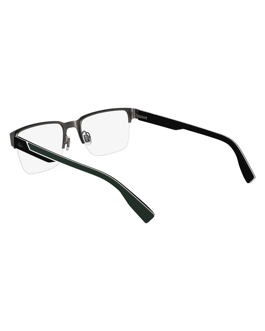 Lacoste Black L2305 038 Optical Frames Metal Squared Normal for men