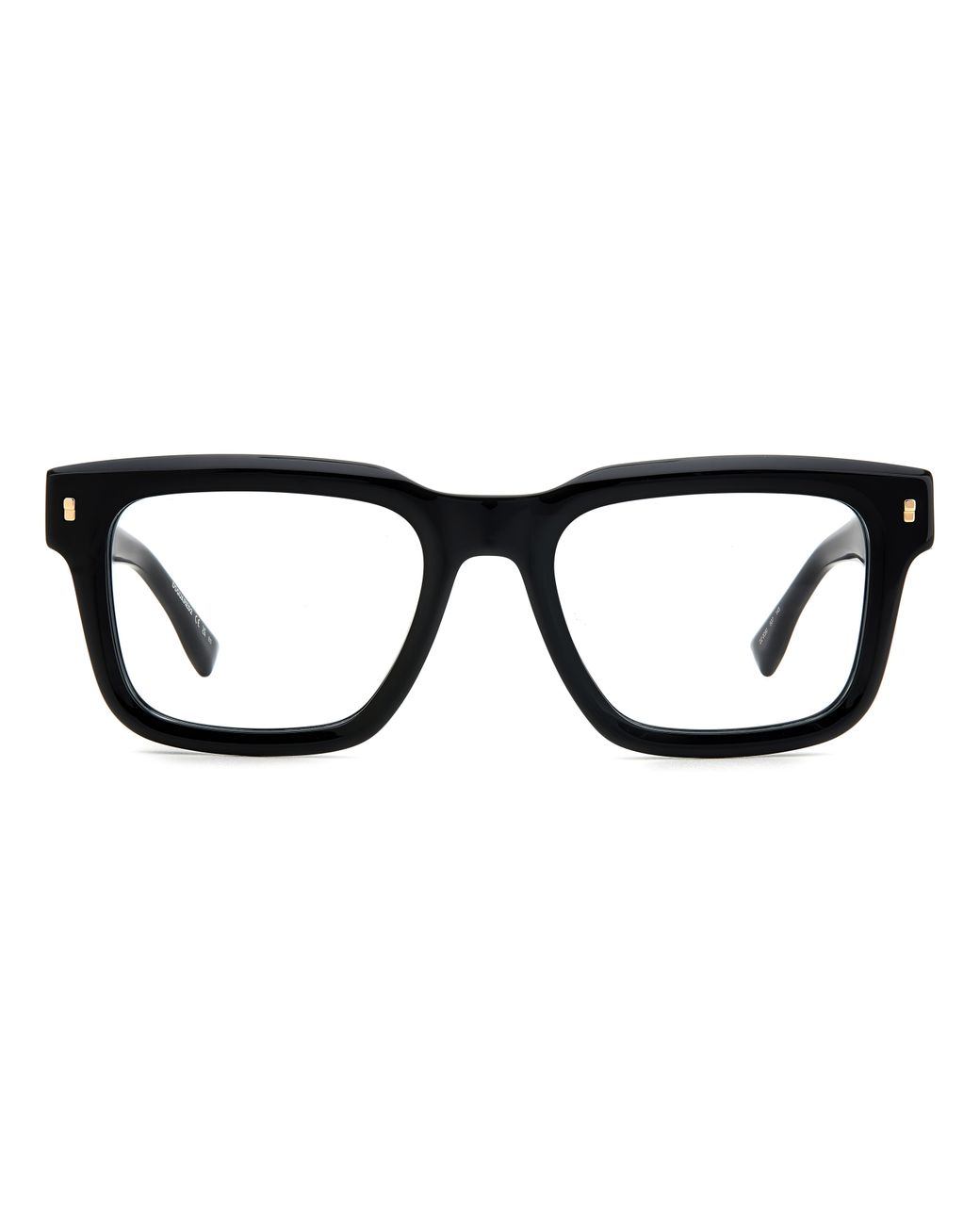 DSquared² Black D2 0090 807 Optical Frames Plastic Squared for men