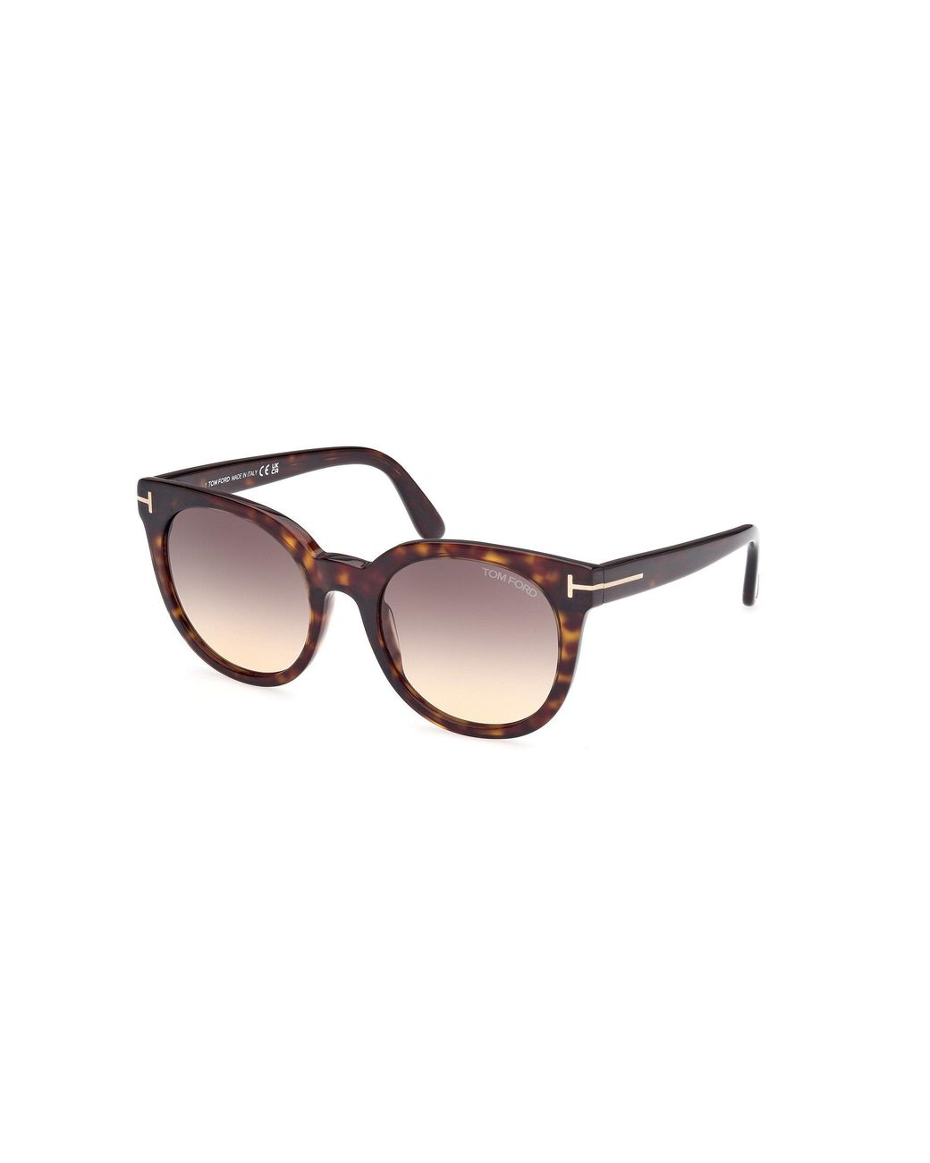 Tom Ford Black Ft1109 Moira 52B Sunglasses Acetate Smoke Butterfly Normal Shaded