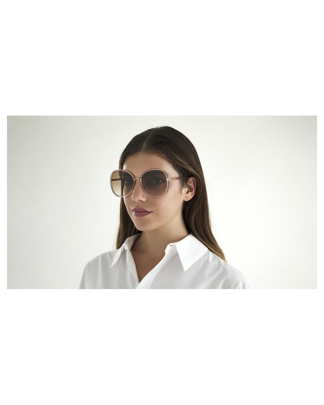 Chloé Black Ch0030S 004 Sunglasses Injected Round Shaded