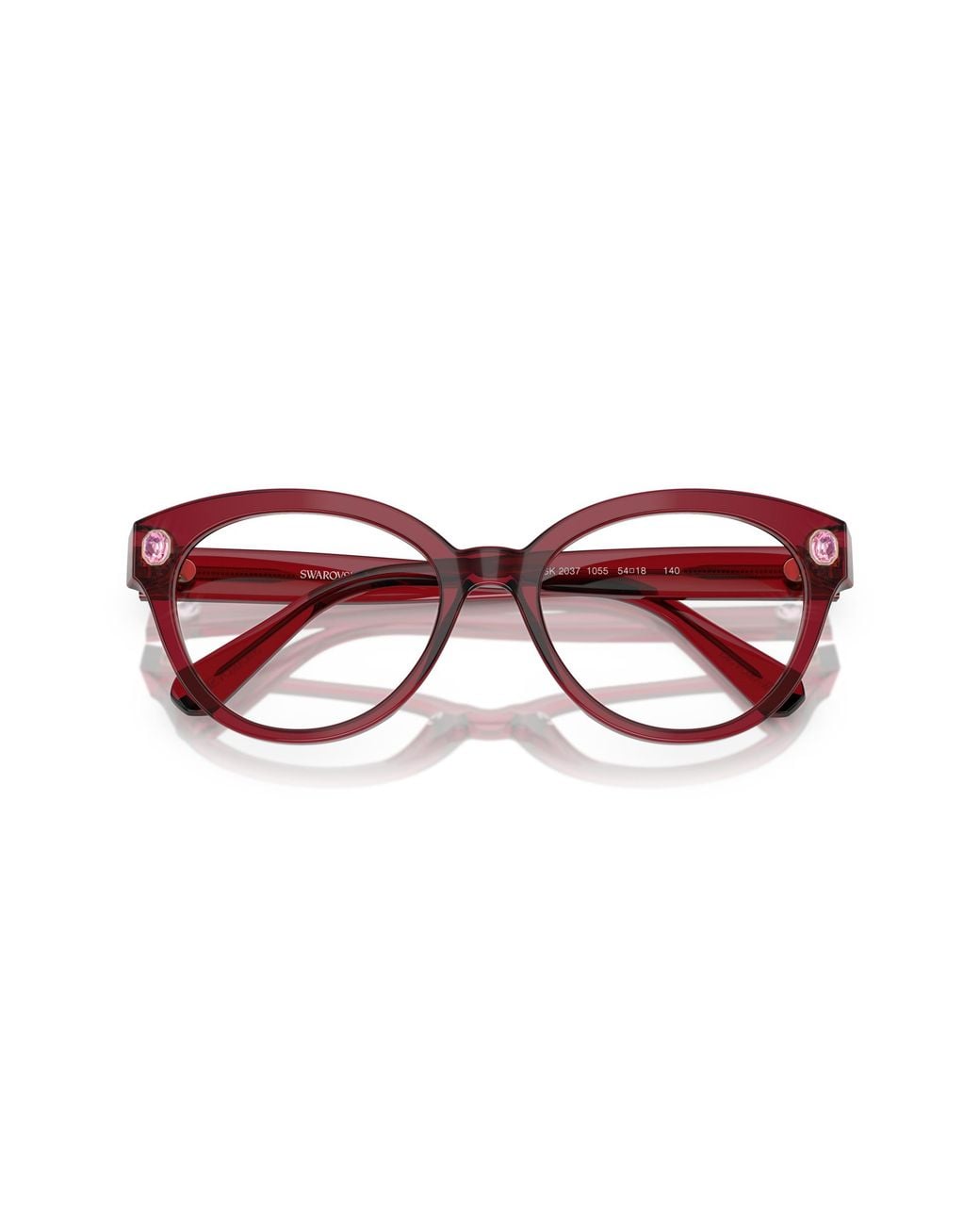Swarovski Black Sk2037 1055 Optical Frames Acetate Round Normal