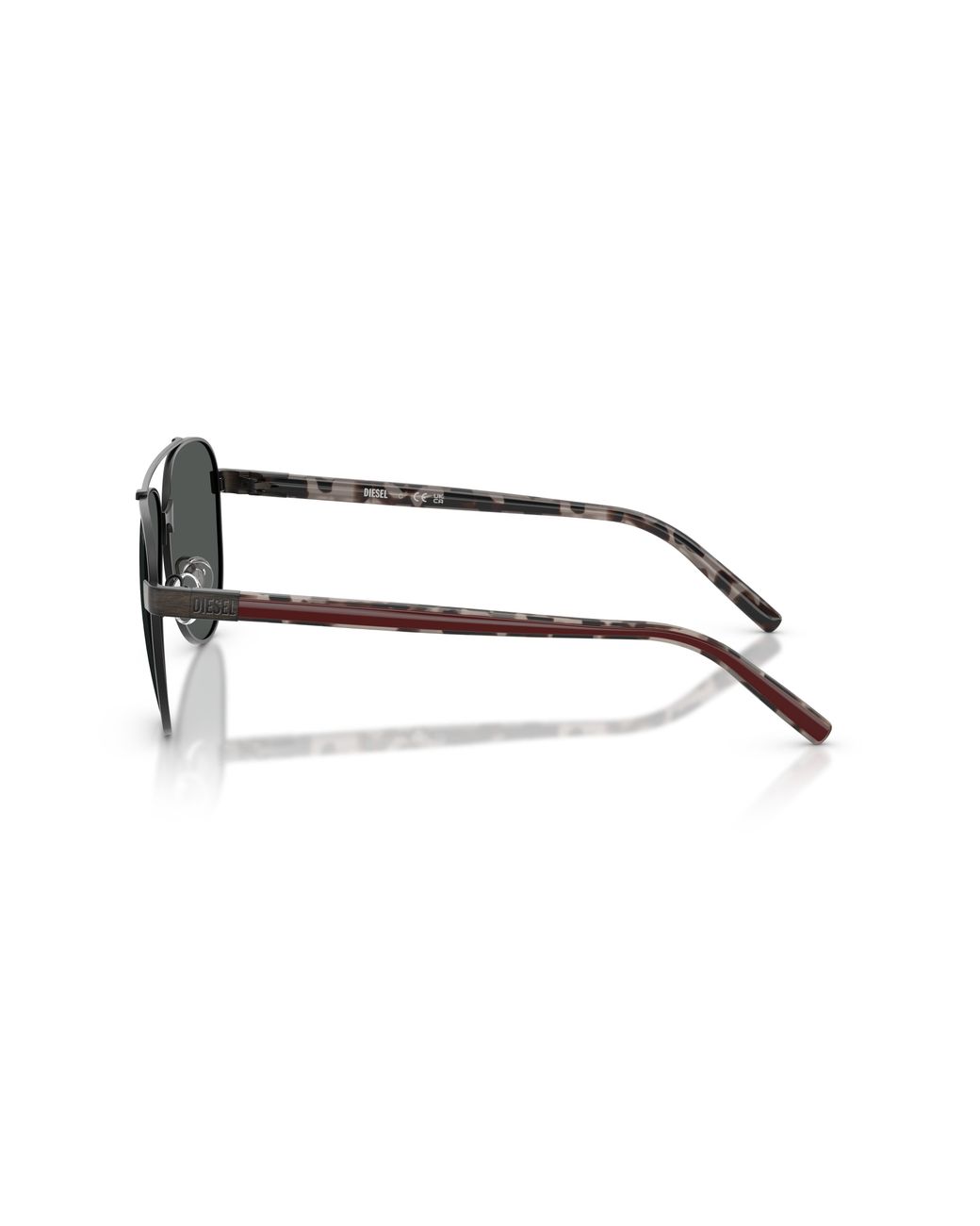 DIESEL Black Dl1021 105387 Sunglasses Metal Pilot Normal