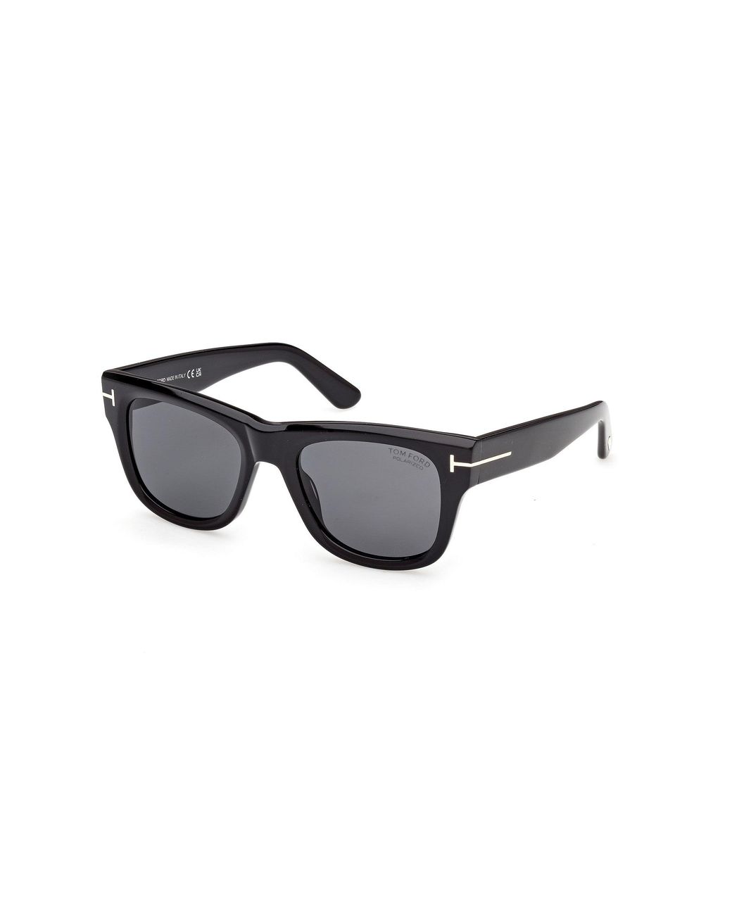 Tom Ford Black Ft1304 Finn-02 01D Sunglasses Acetate Smoke Squared Polarized for men