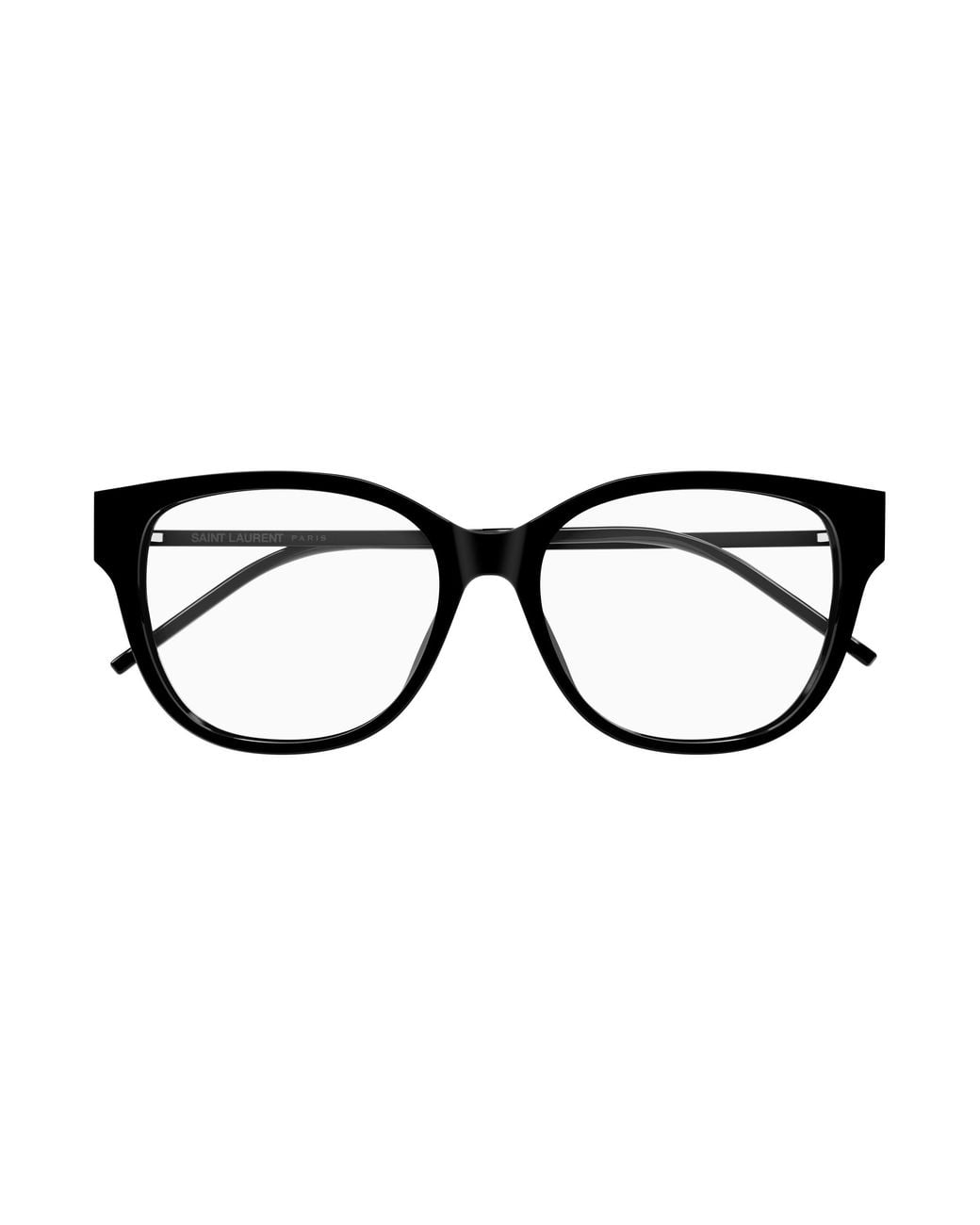 Saint Laurent Black Sl M48O_B/Fn 002 Optical Frames Acetate Transparent Squared