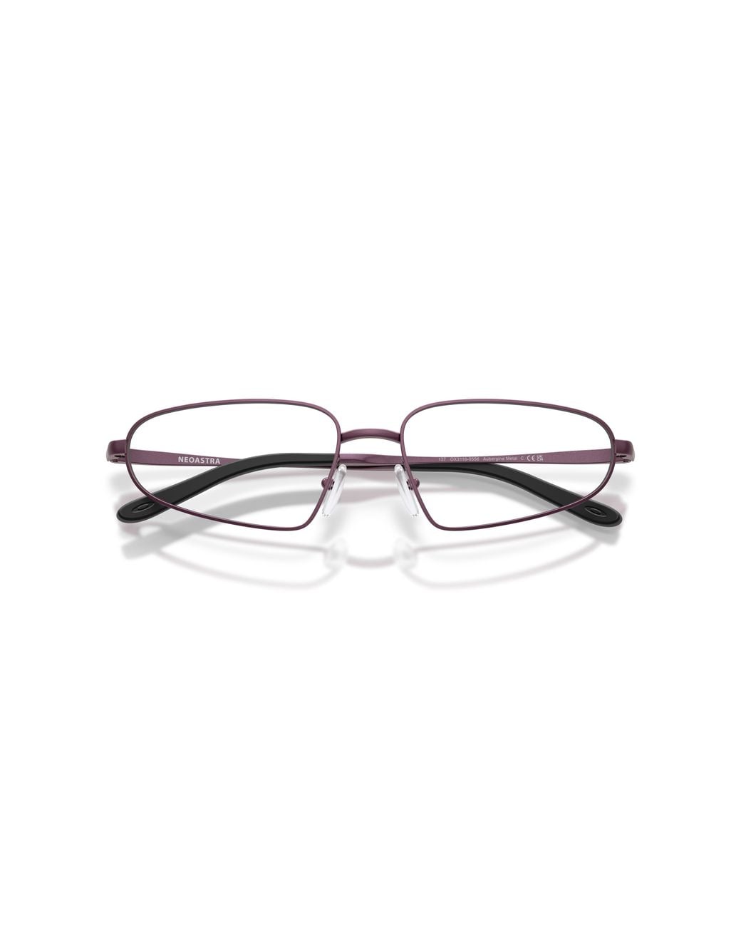 Oakley Black Ox3116 Neoastra 311605 Optical Frames Metal Transparent Squared Normal
